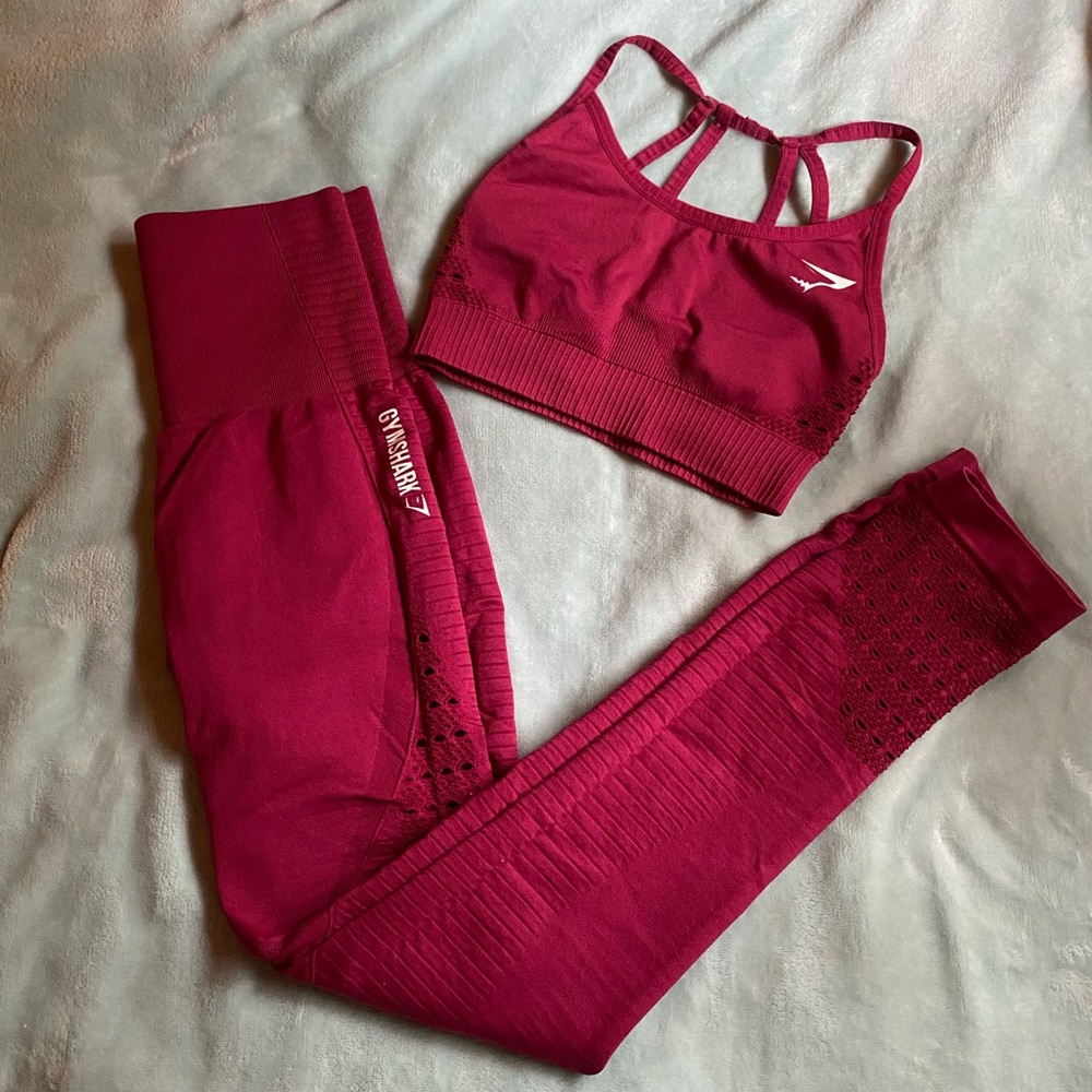 Gymshark Energy Seamless Set Berry